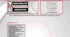 Desktop Screenshot of controlledacoustics.com