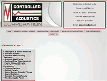 Tablet Screenshot of controlledacoustics.com